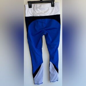 Athleta 7/8 Legging Women’s Small Blue & White High Rise Precision Ankle Active